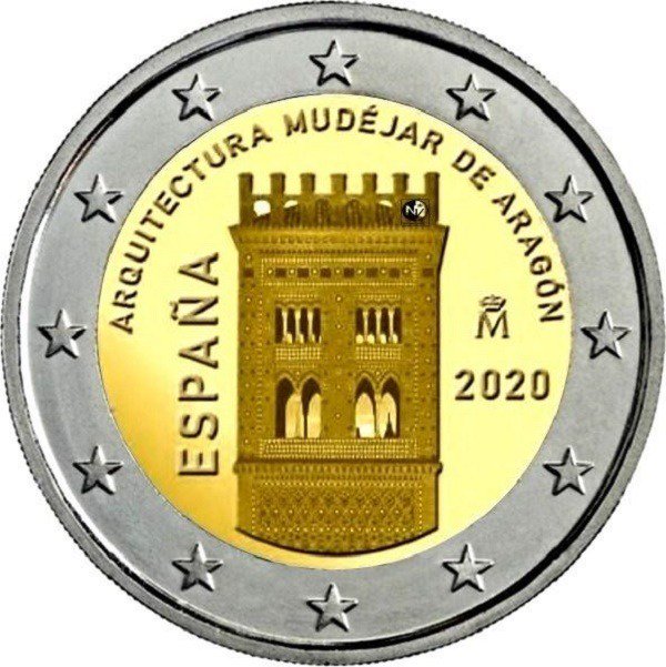 Monedas de dos euros llevarán la imagen de la torre mudéjar de El Salvador de Teruel - ecodeteruel.tv/monedas-de-dos…