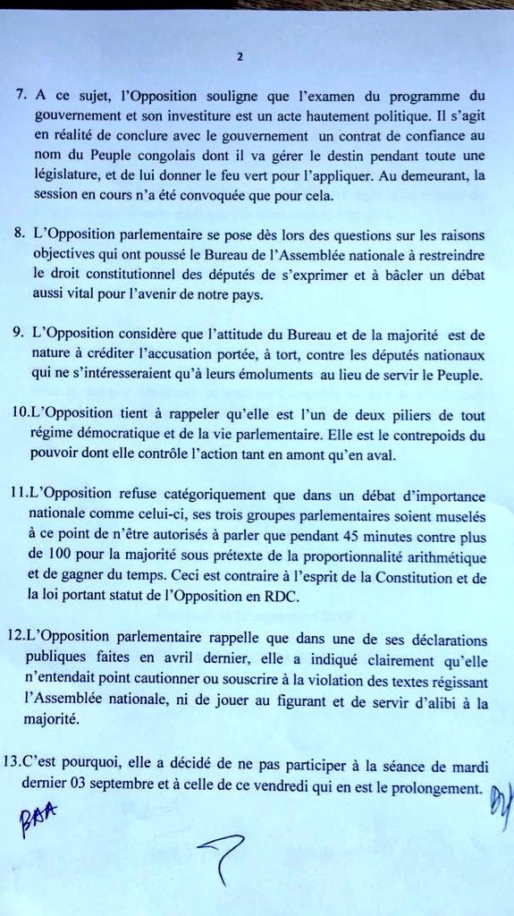 Sonia Rolley On Twitter Rdc Gouvernance Les Groupes Parlementaires D Amk Et Allies G7 Et Mlc Expliquent Les Raisons De Leur Boycott De La Seance Du Jour Https T Co 4bkvzzcu5y