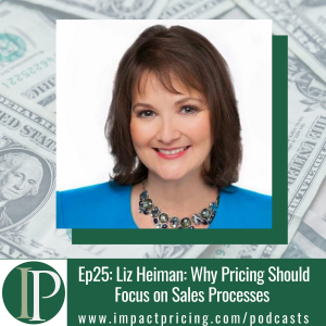 LizRHeiman's tweet photo. I’m thrilled to announce I was on the @ImpactPricing Podcast! In my episode (#25), I discuss:
1. Why your pricing &amp; #SalesProcess should go hand-in-hand.
2. What your #SalesTeam needs from the product team to help them sell value.
3. Listen for more: https://t.co/jFRDwbKDQI https://t.co/0AJdmqXtU6