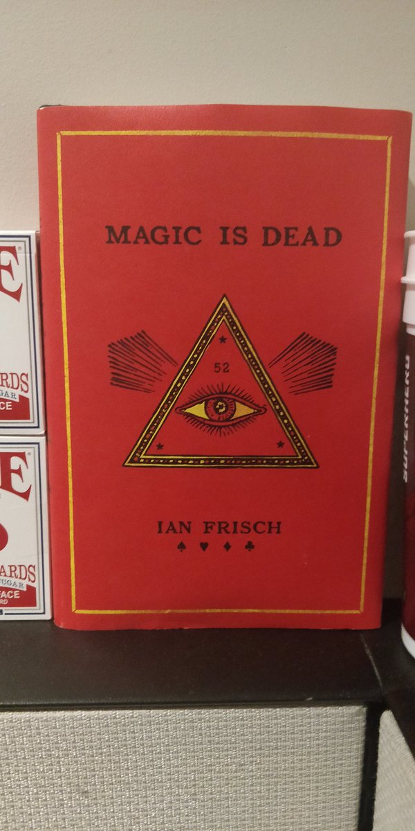 Fadeddeath's tweet photo. @FreakinRican420 @7eleven @bicyclecards BTW, if you haven't read it yet, #MagicIsDead by @IanFrisch is a phenomenal book! There are insights into @chrisramsay52 & #the52 that will make you respect him even more. I couldn't put the book down & ended up reading the whole thing the night I got it. Highly recommended! https://t.co/tyAUoMQJF0