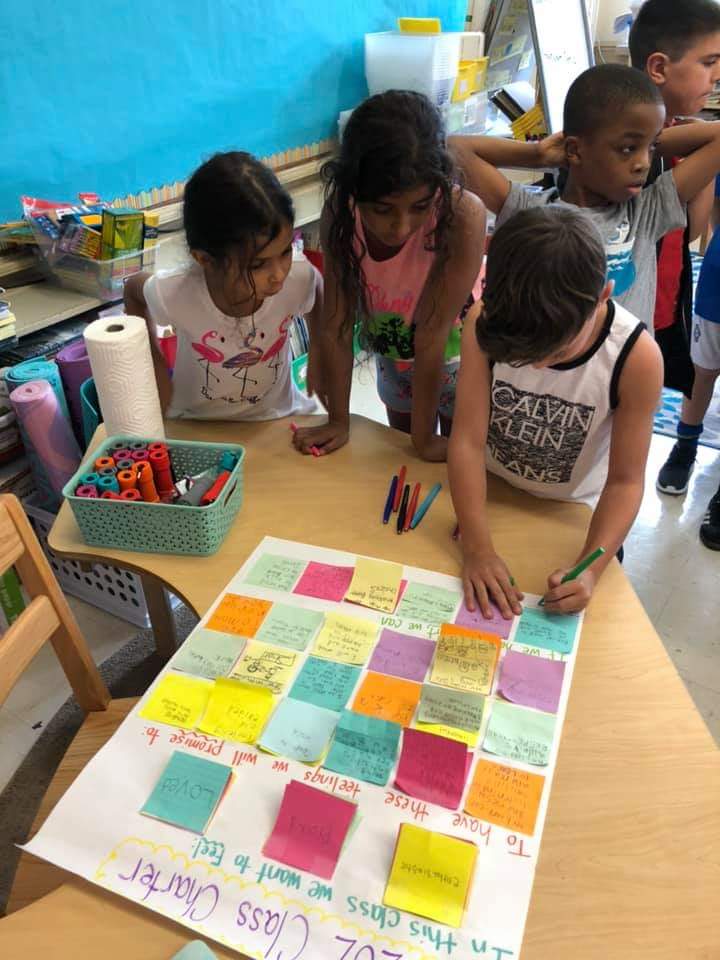 PS26Travis's tweet photo. @Love_2_InspireU and her partner launching equity work in their classroom and building their community. We all are unique and knowing each other well creates strong cultures. #SeeYourStudents #SmallSchoolBigHearts
#KnowingYourStudents
#CreatingSupportiveEnvironments
@SIBOD31 https://t.co/5gTJSmEazl