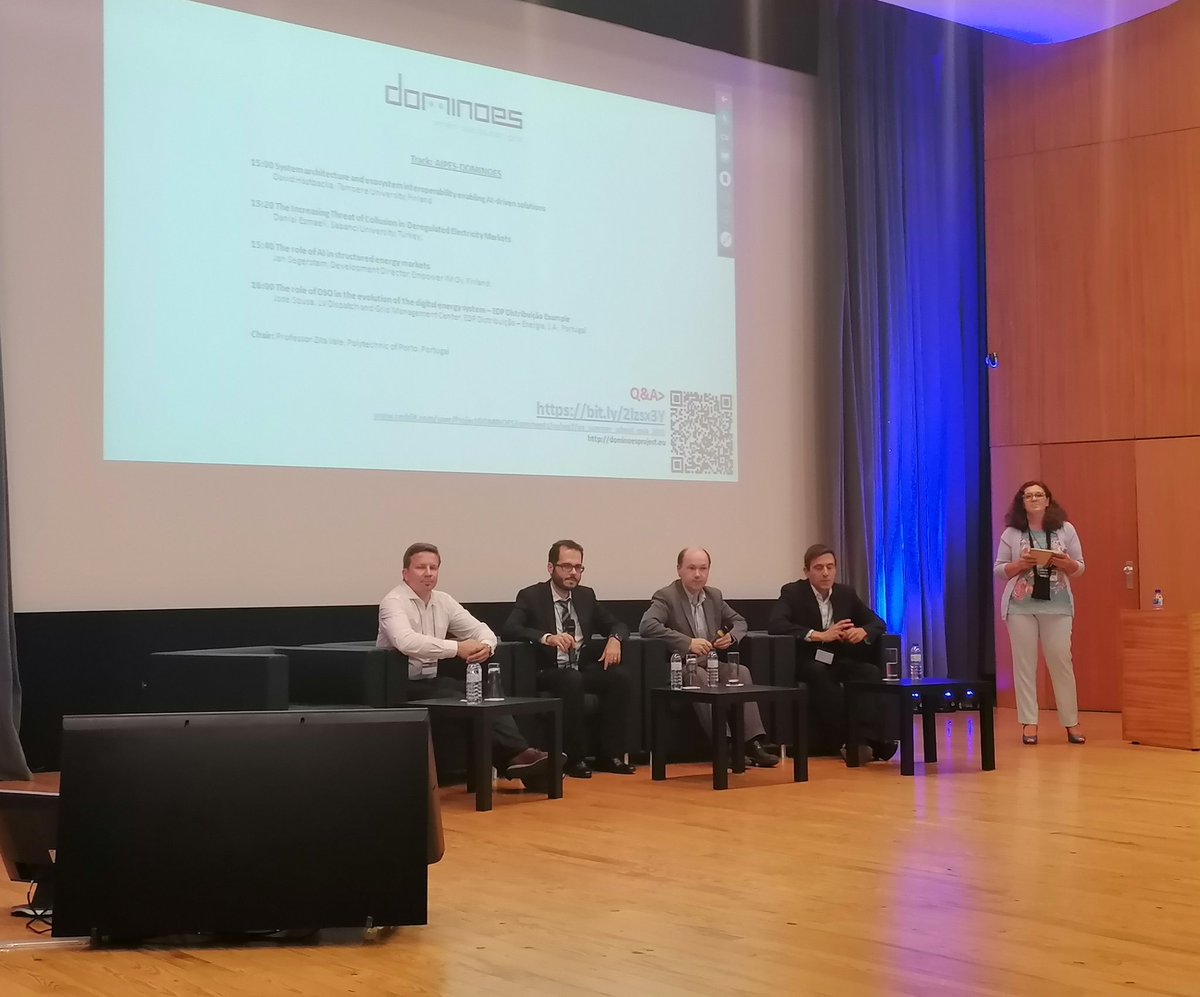 Insightful discussion in the <a href="/ProjectDOMINOES/">DOMINOES PROJECT</a> Summer School at 19th EPIA Conference on Artificial Intelligence - AI, Cybersecurity and Data Driven Mechanisms being addressed at Q&amp;A #h2020 #innovation