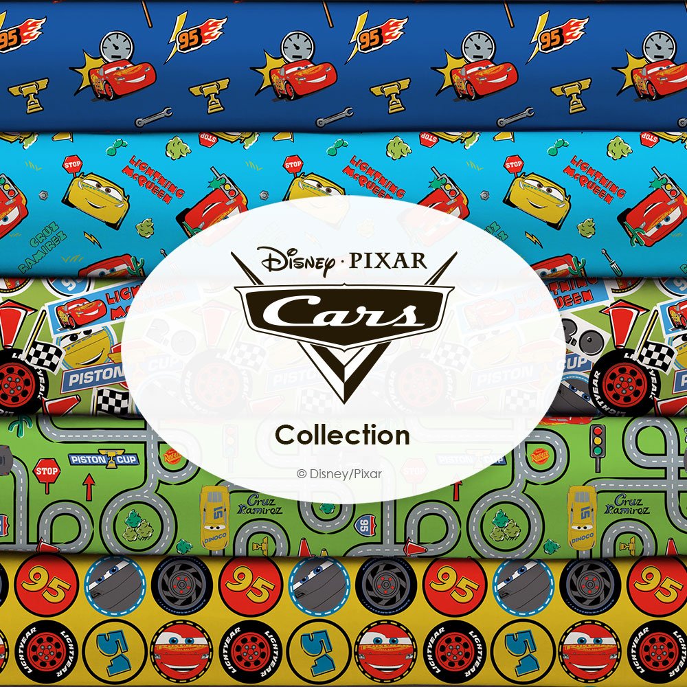 Happy Lightning McQueen Day!
In this colorful race for the prestigious Piston Cup, Lightning McQueen, Jackson Storm, and Cruz Ramirez are giving all they’ve got.
#LightningMcQueen #LMQ #LightningMcQueenDay #Disney #Pixar #DisneyFabrics #Cars #Carsmovie