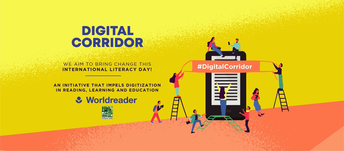 worldreaders's tweet photo. We are thrilled to invite all #FriendsofBooks in Delhi to the #DigitalCorridor to celebrate International Literacy Day from 5 - 7PM on 8th Sept at @pacificmalld. #ShareTheBookLove #ILD2019 https://t.co/omZU6wLFFL