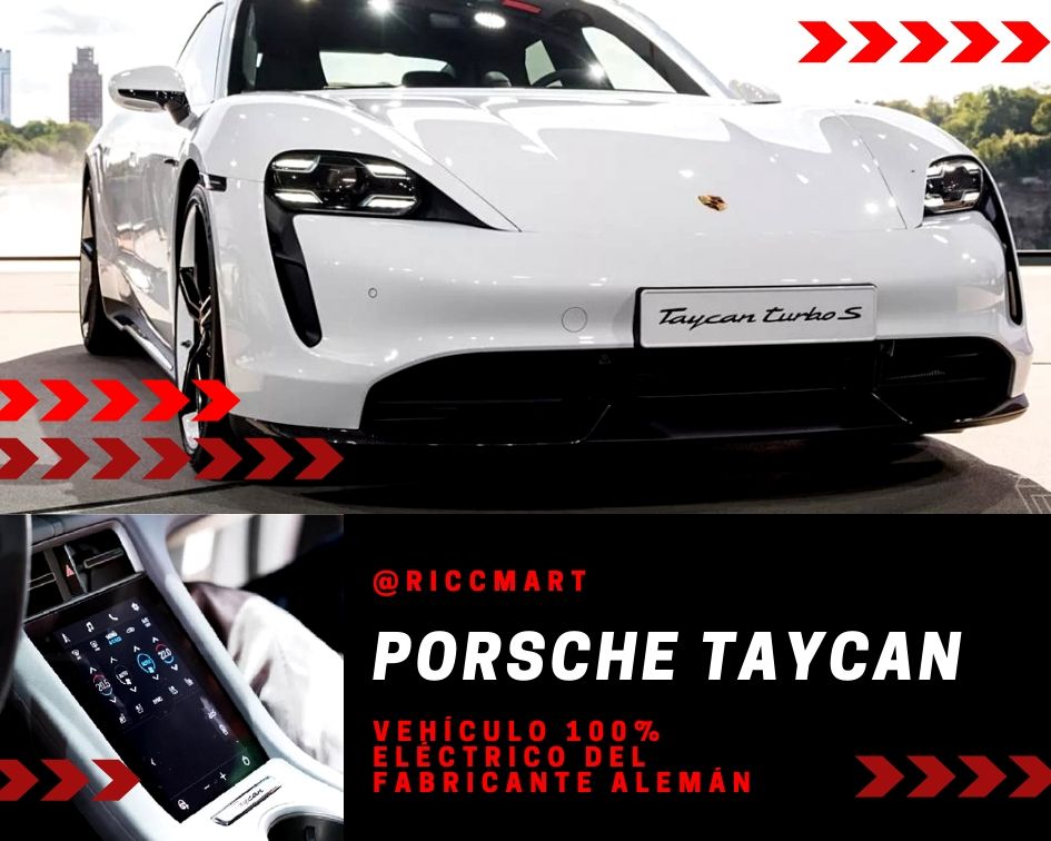 Riccmart's tweet photo. El Porsche Taycan es el primer vehículo 100% eléctrico, fabricación alemana, es uno de los deportivos eléctricos más rápidos del mercado y con el que se abre una nueva vía para la marca.  #6Sep #BuenViernes #Riccmart https://t.co/QmX9l83shu