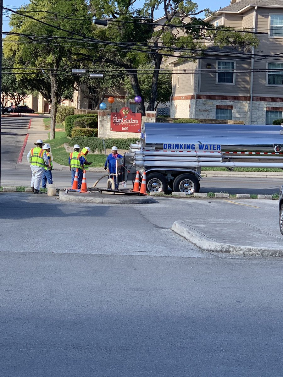 SAWS provides water to Jackson Keller Elementary while repairs are made to a broken main line
