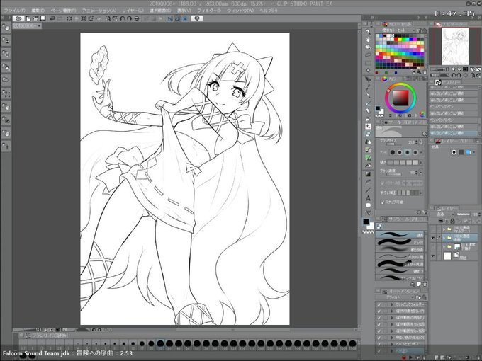 ライブでここまで進みました #今日のライブ進捗 https://t.co/ZVT0UiLeZs 