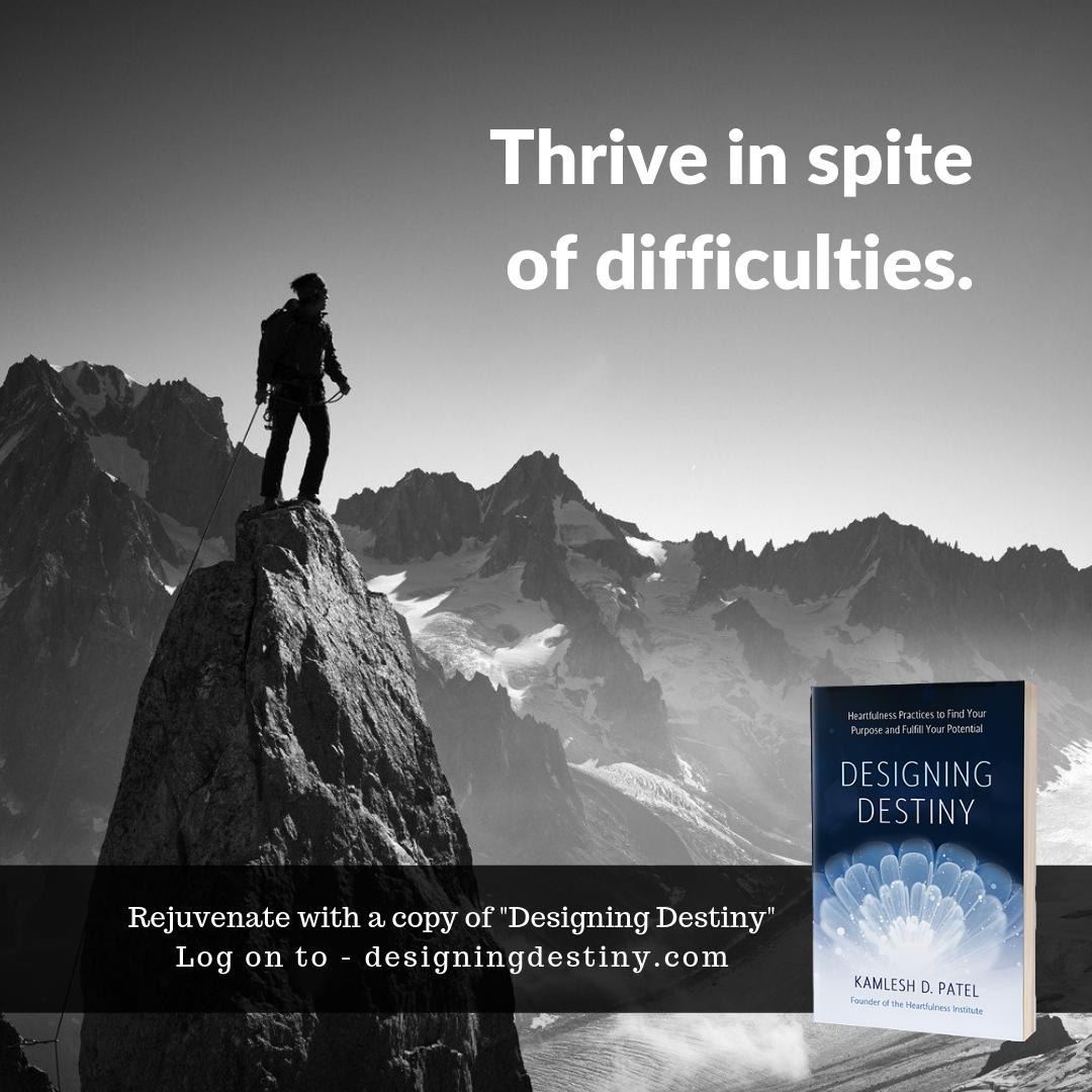 HeartfulnessOrd's tweet photo. Life is filled with challenges, but these challenges help us grow and make us stronger. Learn how to use these challenges for our benefit in #DesigningDestiny by @kamleshdaaji Pre-Order your copy now at https://t.co/p8zM1zKIFW 

#heartfulness #FridayFeeling #challenges https://t.co/mgnU9dkChP