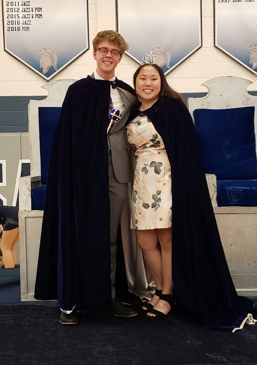 Congratulations 2019 Pleasant Valley Homecoming King John Mendenlin &amp; Queen Margaret Huang💙
Spartan Nation PROUD!#SpartanNation