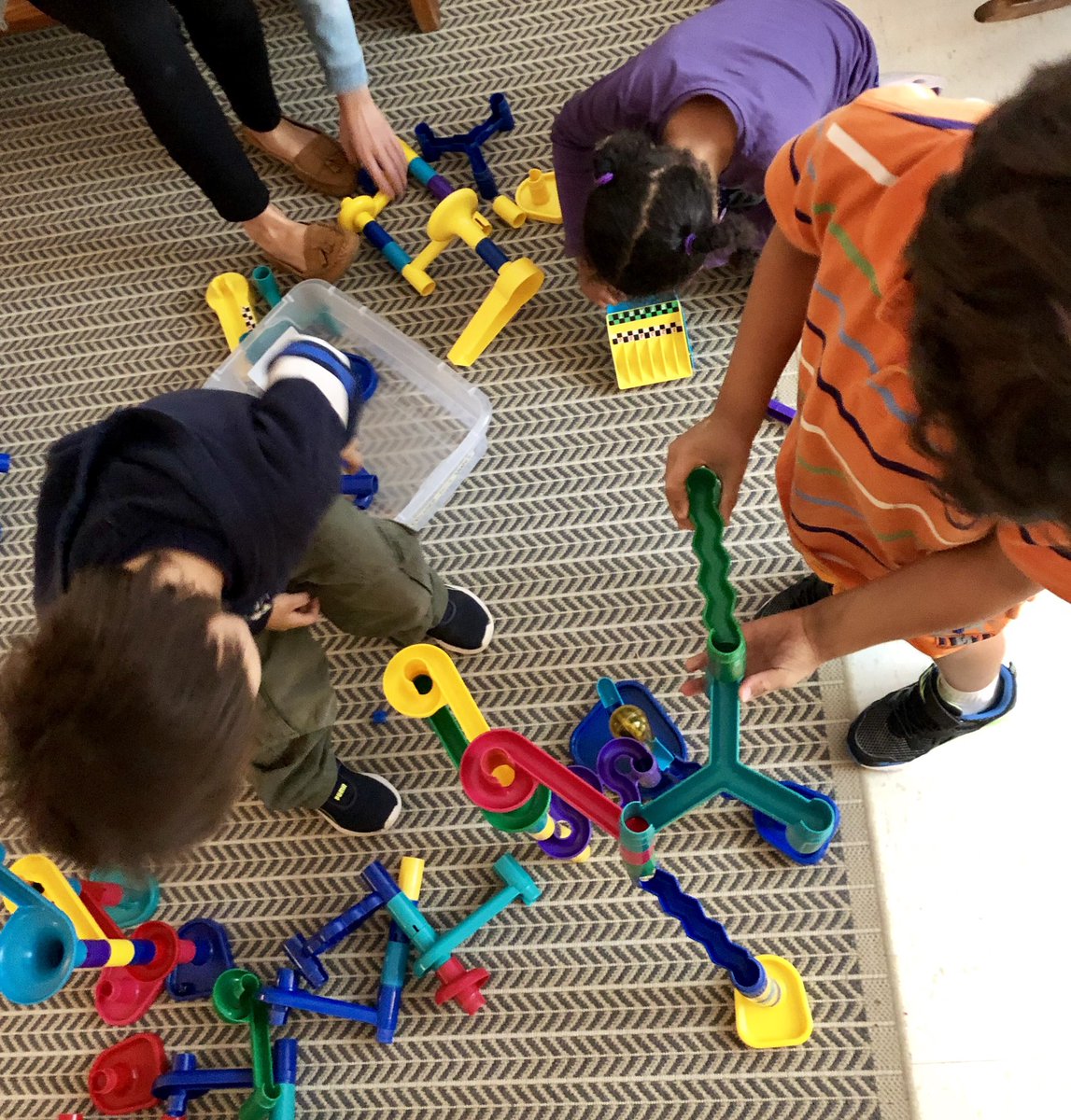 kelsi_ocsb's tweet photo. The @stsKinder Ss working together to “build the biggest tower” #buildingrelationships #McHughFirstDay @pcollins_ocsb @McHughEduCentre https://t.co/iplyBR2Lad