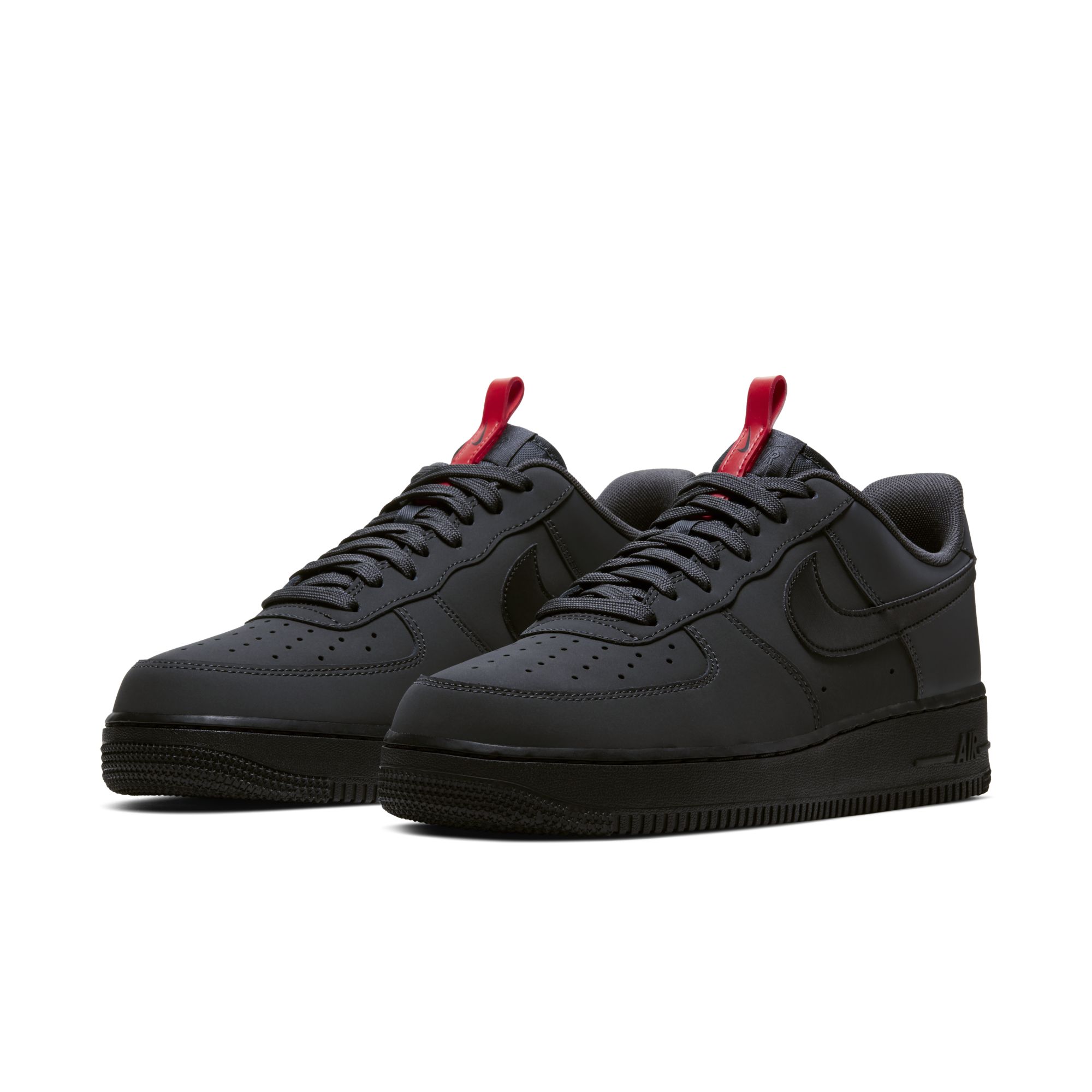 anthracite air force 1 black and red