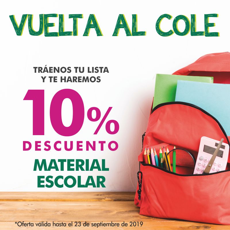 Descuento Material Educativo