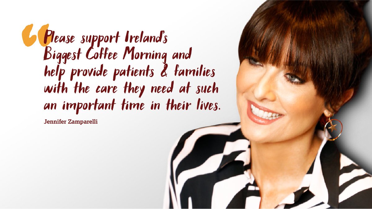 Jennifer Zamparelli, radio presenter and TV star, lends her support to Ireland's Biggest Coffee Morning for Hospice together with Bewley's. Register to host your own coffee morning today! olh.ie/coffeemorning   #coffee4hospice <a href="/JenniferMaguire/">Jennifer Maguire</a>