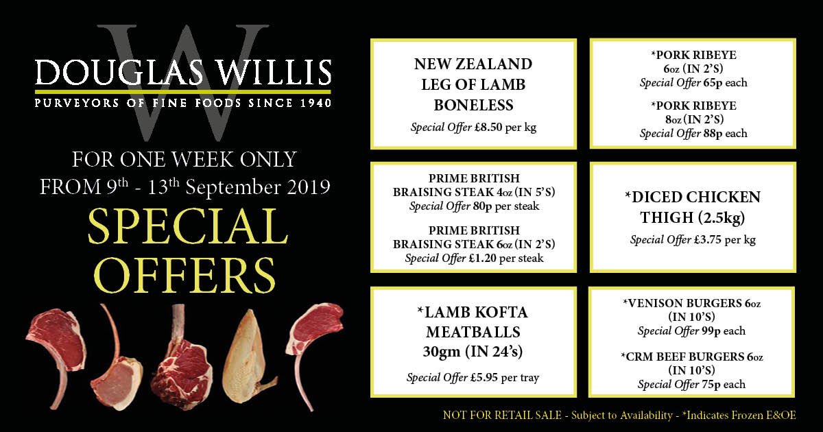 We have some cracking #specialoffers for you next week - don’t delay, order today! Have a great weekend #meatlife 🥩🍗