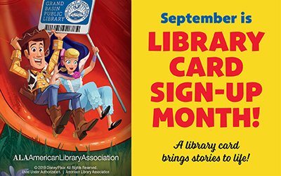 September is National Library Card Sign Up Month!  The HC library is encouraging all Hawks to get their own Olathe Public Library Card!  There will be a drawing for prize baskets... enter by showing your OPL Card or filling out an application!