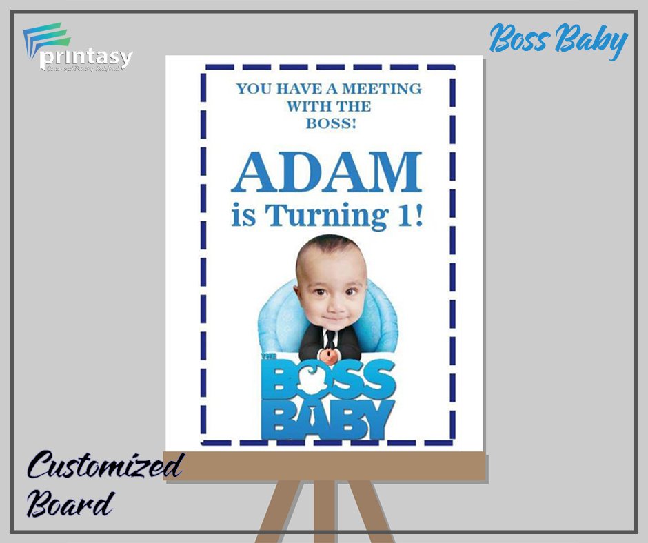 Printasy Customized Boss Baby Theme Customized Birthday Printasy Pakistan Favourboxes Bottlewraps Backdrop Welcomeboard Chalk Board T Co Phmkb1kzjm
