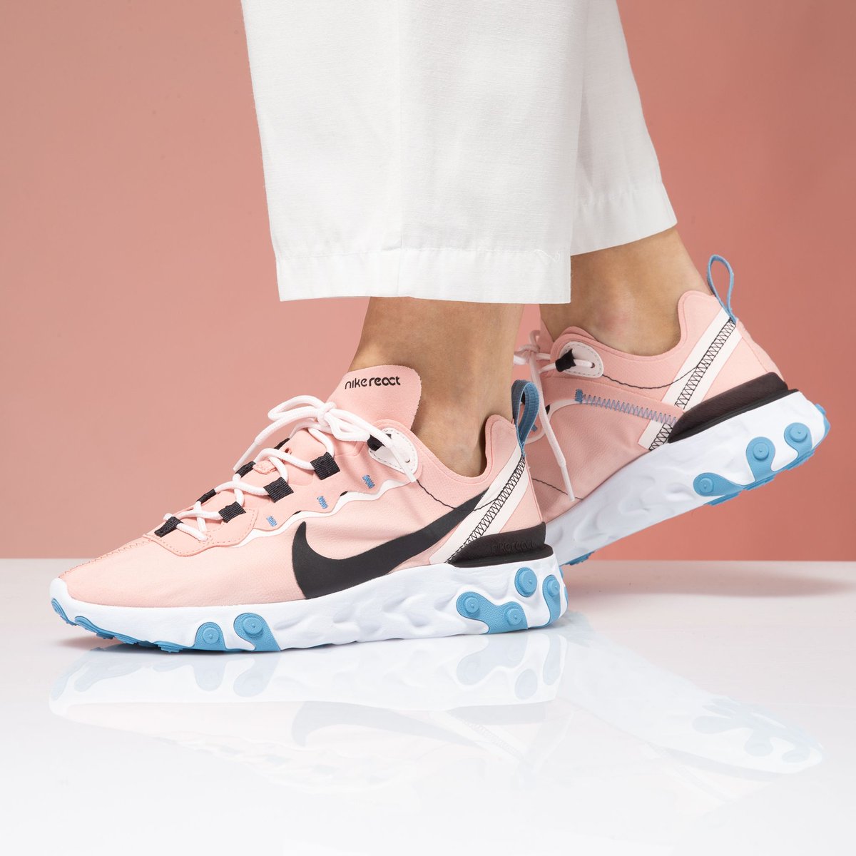 nike react element 55 women's on feet