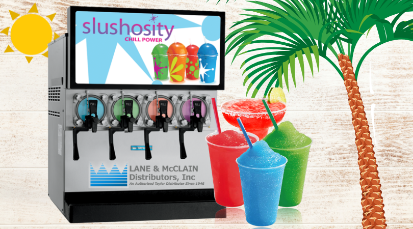 LaneAndMcClain's tweet photo. With the weekend in sight, treat yourself to a frozen beverage from a #Taylor frozen beverage machine! Be it a slush, frozen lemonade, or something with more of a kick, these machines are designed for it all. #margaritamachine #frozenbeveragemachine #slush #slushmachine https://t.co/W12n7WkHfc