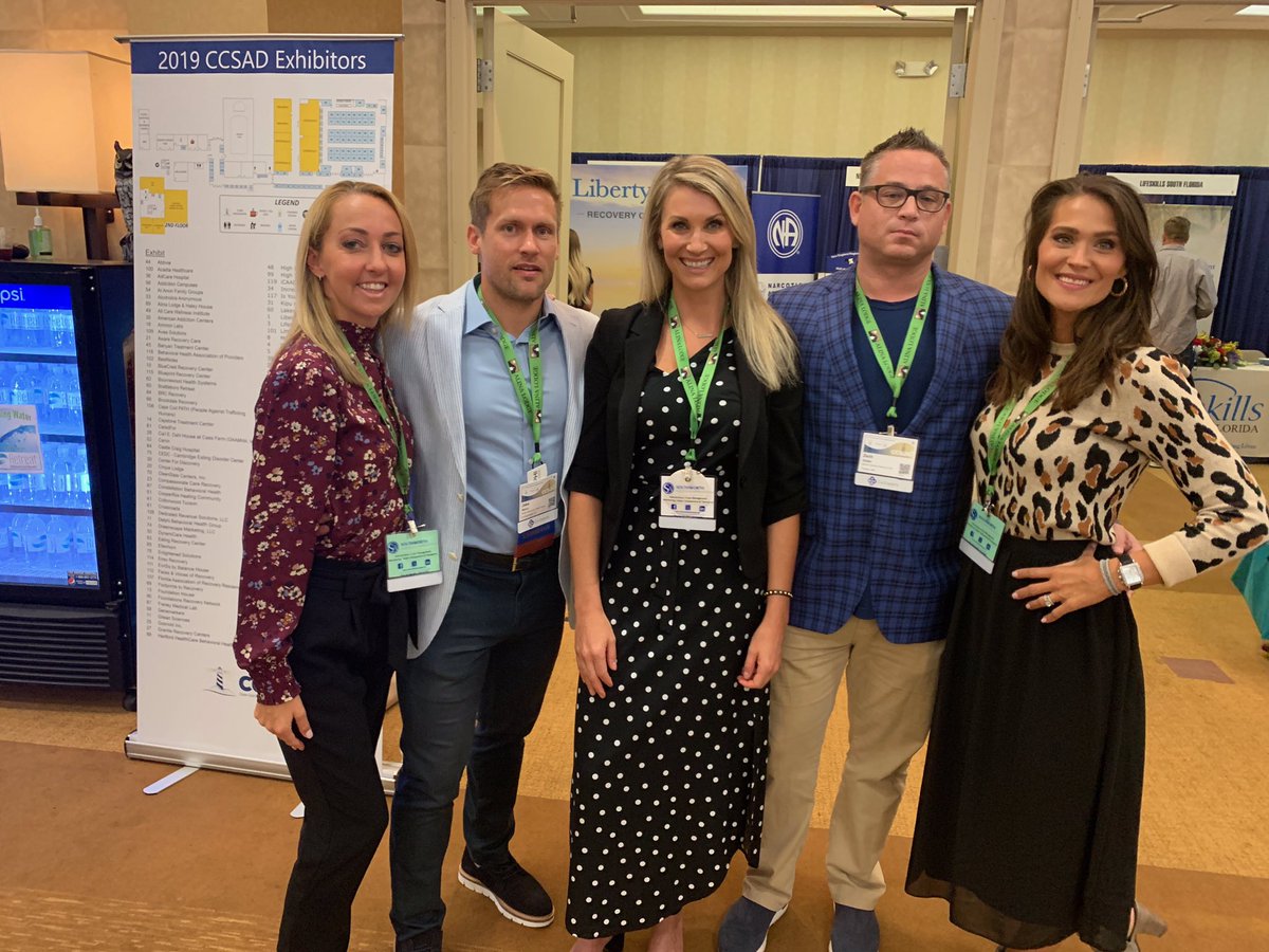 PolarisRecovery's tweet photo. MARCβs Co-Founder Zach Snitzer, Director of Admissions Molly Ashcroft & Community Relations Specialist, alongside Jake Mahon of @DelphiHealth & Candi Ader of @choicehouseco, at todayβs Cape Cod Symposium #CCSAD #addiction #recovery #addictiontreatment #addictionrecovery https://t.co/ZSRIv1FIJI