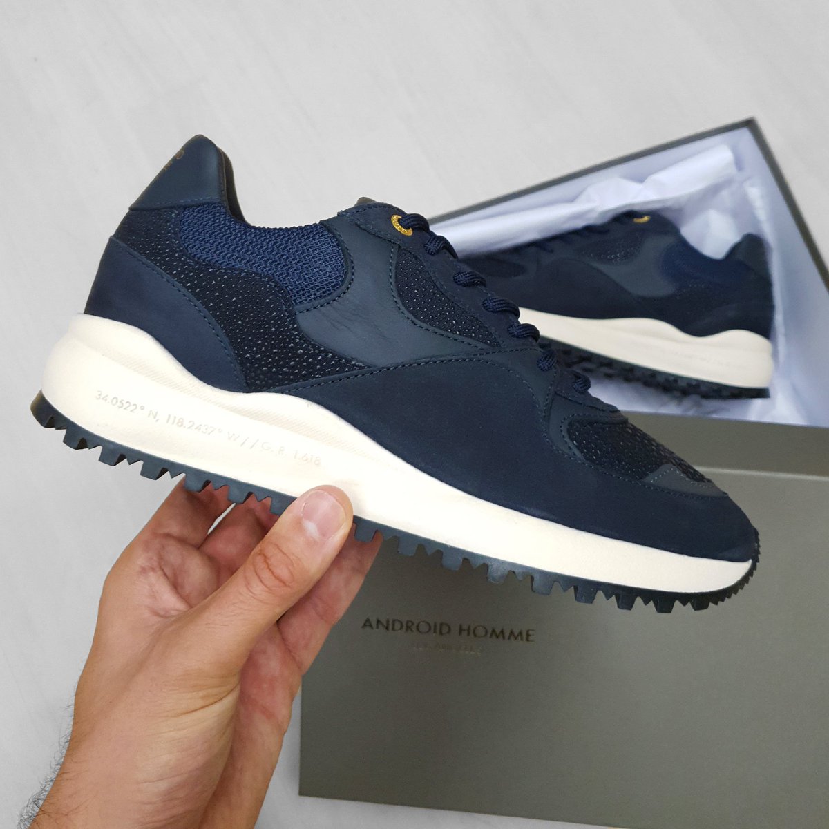 odsonline's tweet image. Android Homme Santa Monica
.
.
Available now in our Men&apos;s store!
.
.
.
#androidhomme #sneakers #kicks #menswear