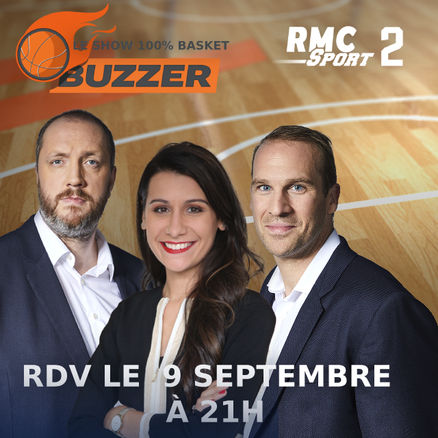RMCSportBasket's tweet photo. 🚨 L’émission « Buzzer » reprend ce lundi en prime sur #RMCSport2.
@FloraMoussy, @StephBrun41 et @Bigfredstyle vous attendent dans la raquette 🏀 https://t.co/XdgoLQcxfx