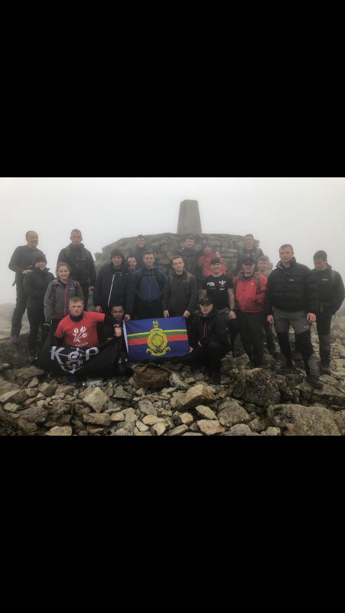 Hoofing effort from the Mortars team - they've summited Ben Nevis (via the Commando Memorial) and have got one leg left of their cycle! 3 Peaks Challenge nearly complete... @NAVYfit @RoyalMarines