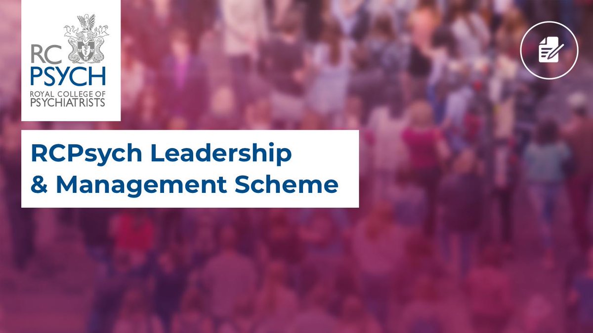 We're excited to launch the first-ever <a href="/rcpsych/">Royal College of Psychiatrists</a> Leadership &amp; Management Scheme on Monday 9 September. We'll be welcoming the 2019/20 cohort who will receive this year-long bespoke leadership training. 

For more information on the scheme 🖥️➡️ rcpsych.ac.uk/events/confere…