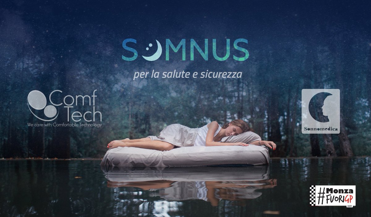 Sonno, #salute e #sicurezza. Scopri l’importanza del #sonno per una guida in sicurezza! Vieni a trovarci allo stand #SOMNUS in p.za Trento e Trieste dal 5 all’8 Settembre #monzafuoriGP #WearableTech