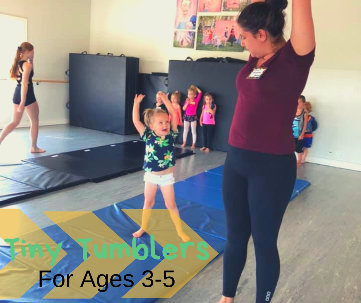DanceMagicRD's tweet photo. Gymnastics and Dance UNITE! Can't decide between activities, give Tiny Tumblers a try. For your 3-5yr old on Wednseday mornings 10:15-11:00am. https://t.co/n1W3yrhC2X
