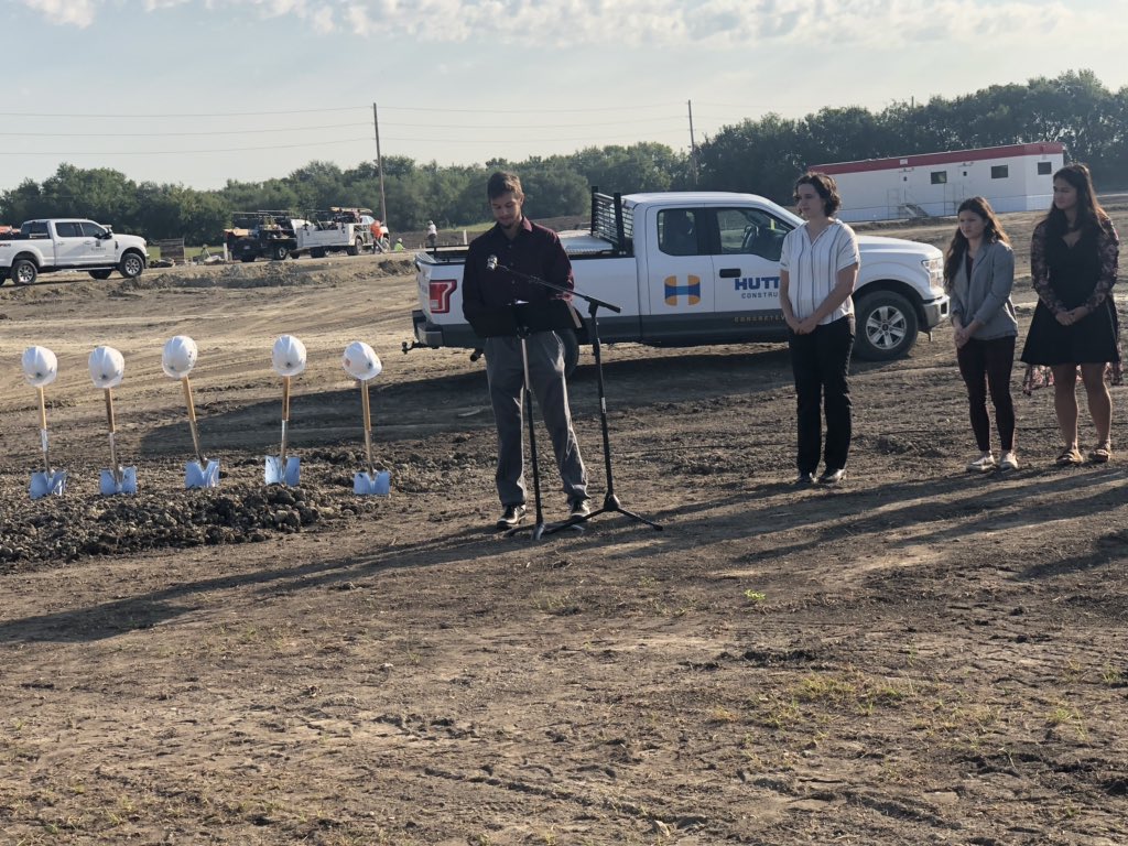 amandajeanyoung's tweet photo. Honored to be a part of the USD 385 CAPS planning team. Today’s groundbreaking was a wonderful celebration of hard work, dedication, and development by so many people in this district. Amazing opportunity for our students and community! @andoverschools #ahstrojanfam https://t.co/P7hE0qa9RH