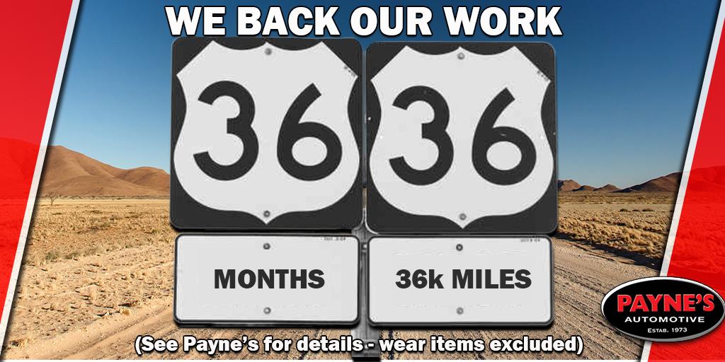 PaynesAuto's tweet image. Did you know that Payne's offers a warranty on their repairs?  Our repairs come with a 36/36 warranty so that you can feel confident in having your vehicle serviced with us. Click below to schedule.

💻 Schedule here: bit.ly/2ZNhouO

 #HoustonAutoRepair #houstonmechanic
