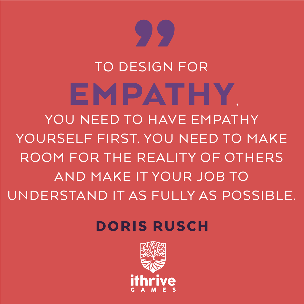iThriveGames's tweet photo. If you want to learn more about empathy design, check out our blog featuring @D_Carmen, Deep Games Developer, as she discusses Designing for Empathy. https://t.co/ICVytmz72w #ThisIsHowiThrive #DesignforEmpathy https://t.co/O1Lmgw3CwG