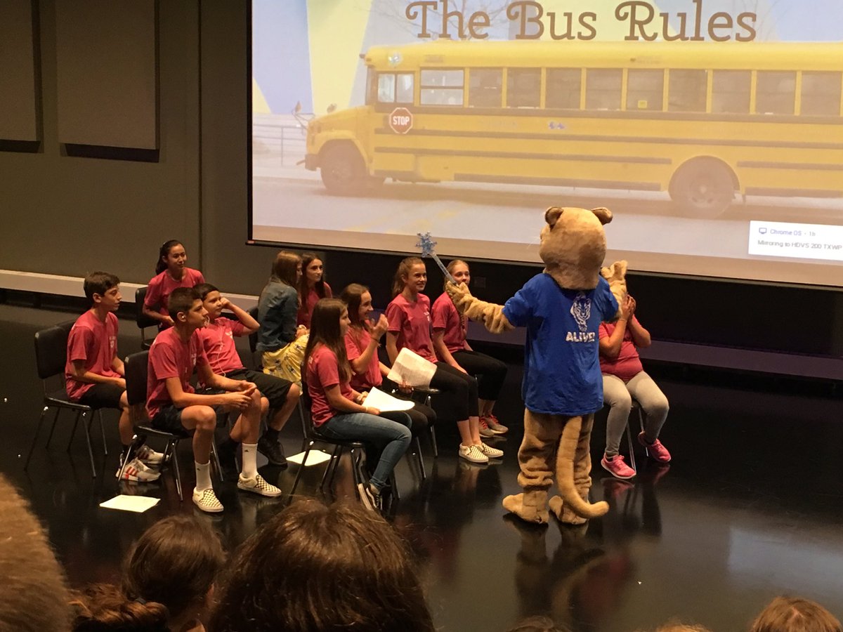 zetamu's tweet photo. PAWS is ensuring the Ambassadors—and all our students—stay safe while riding the bus @WJJMS ! https://t.co/gWSdrs2Ss5