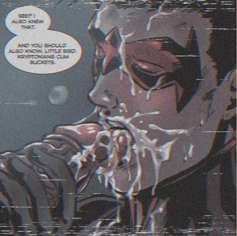 Red Robin’s video was leaked all over the timeline.  
Hot, sticky nut plastered and painted his face as he dragged the tip of his tongue across the throbbing helmet.  

He lived to be a whore.