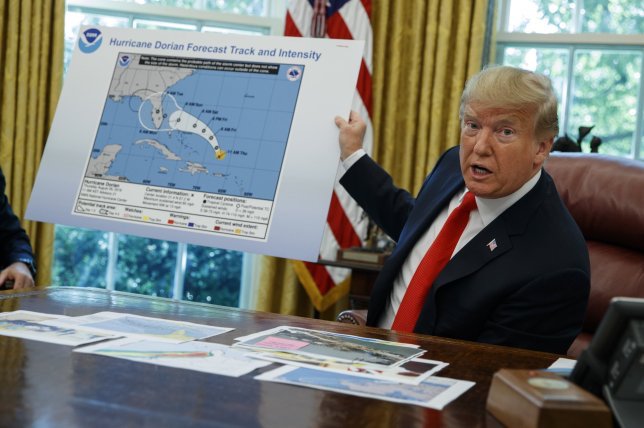 JoelMartinRubin's tweet photo. .@realDonaldTrump's #SharpieGate is nothing compared to the original. 

Let's give #BibiNetanyahu the credit he deserves for making Sharpies an international media sensation. 

#IranDeal #HurricaneDorian https://t.co/6azk2t5fJ5