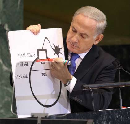 JoelMartinRubin's tweet photo. .@realDonaldTrump's #SharpieGate is nothing compared to the original. 

Let's give #BibiNetanyahu the credit he deserves for making Sharpies an international media sensation. 

#IranDeal #HurricaneDorian https://t.co/6azk2t5fJ5