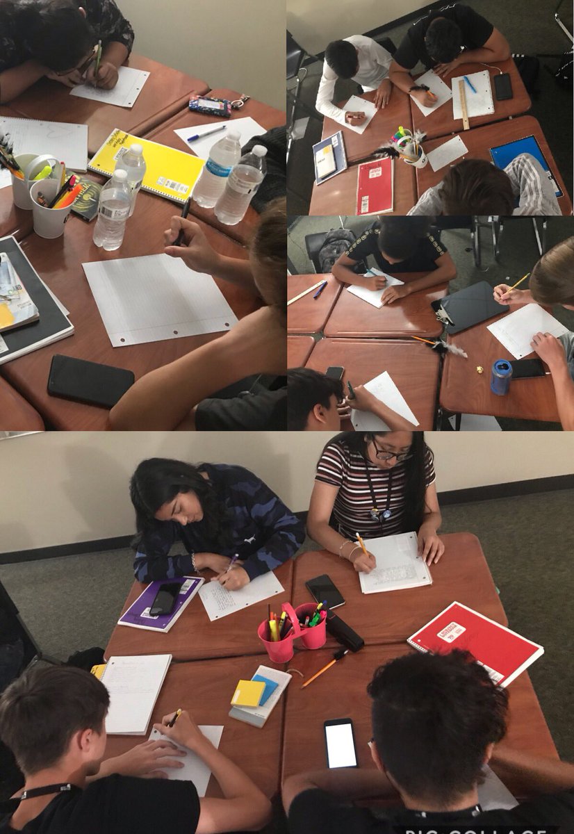AshleyHLang's tweet photo. These young rockstars worked hard on their personal narratives in class today. I cannot wait to discover more about them through their writing. #phsfocus2020 #Spartanslearn #spartansWrite https://t.co/NoD2Bqs2zO