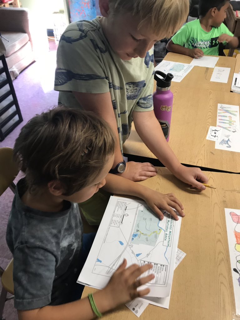 AnnasClass's tweet image. We are heading to Occoneechee Mountain with our 4th grade buddies on Monday! They have been studying rocks and we have been studying maps! Today we spent time together talking how we would be investigating rocks and maps while we are there! @NorthCarolinaEE @PBLWorks #mapproject