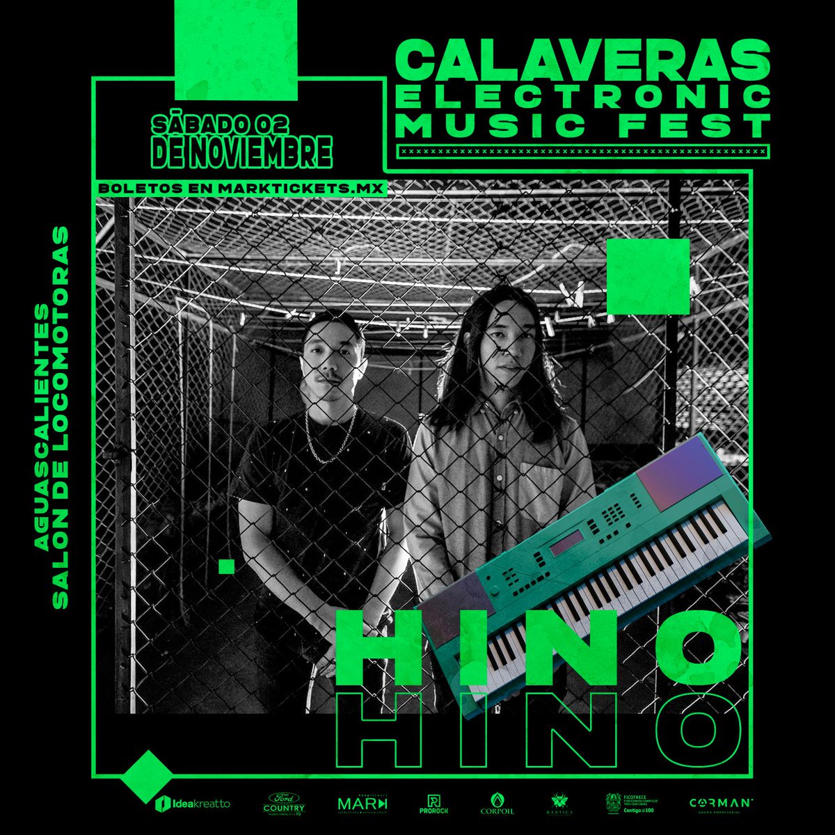 MarkTickets's tweet photo. 💀ARTISTA CONFIRMADO💀
HINO - sldjs en @FestCalaveras  la mejor noche de música electrónica

Compra tus accesos ahora en https://t.co/qppFrl5T2i o al 01 800 953 0386

<< 🎫 https://t.co/n8cvBdhkbE

#Hinosldjs #CalaverasFest #Aguascalientes #MarkTickets #MarkProductions https://t.co/hf5RfjbD6B