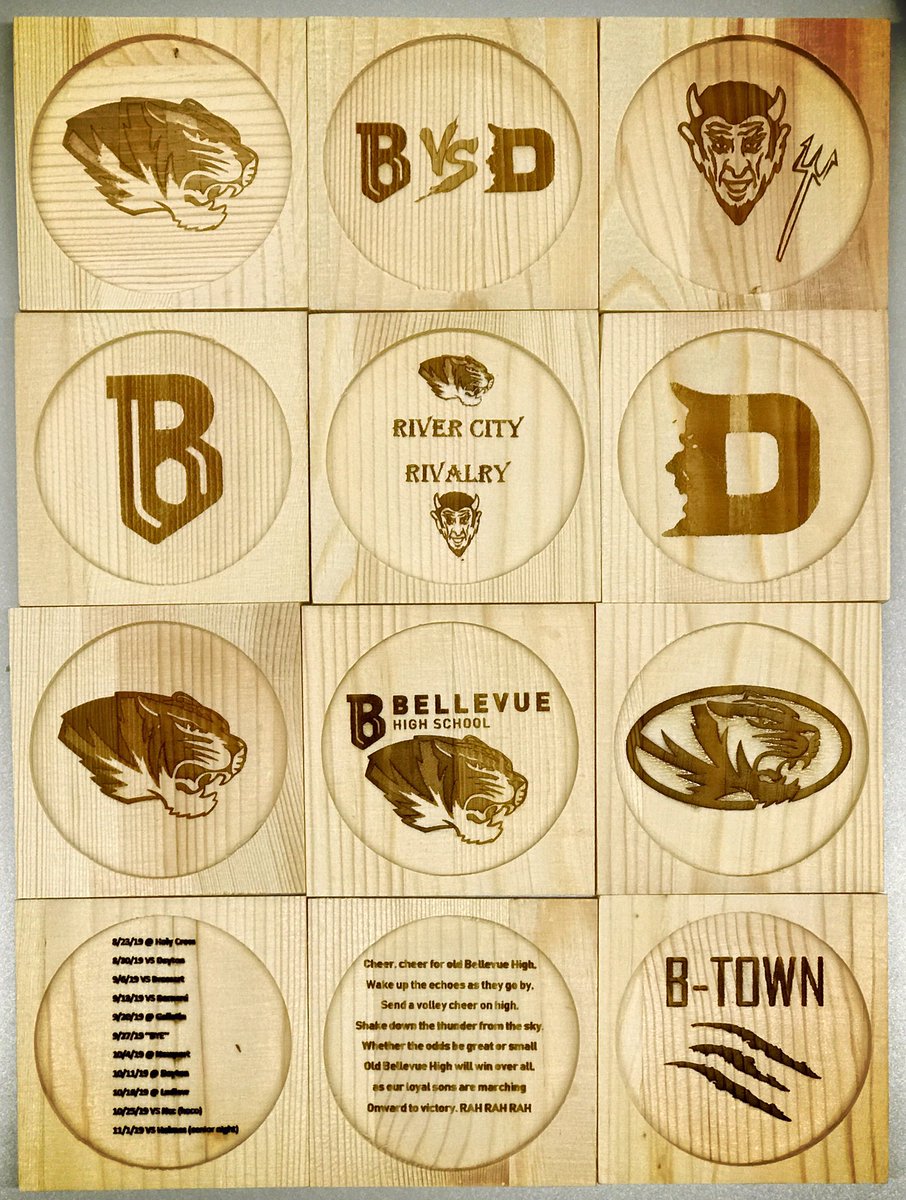 It’s GAME DAY! That means the #Tigermade crew will be selling cool stuff! And <a href="/bbhsmustangs/">Brossart Mustangs</a> fans in the Bellevue stands... we have stuff for you, too! Come check out our tumblers, mugs, coasters, and stickers!!! #lovethevue #tigermade #bellevuehsart