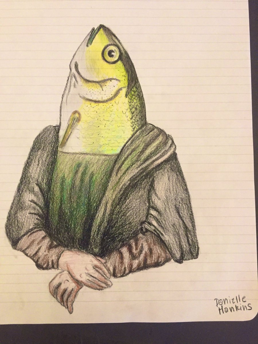 My undergraduate assistant’s unique interpretation of our focal organism, the Tui Chub, which we are using to understand environmental drivers and ecological consequences of #localadaptation! 

#SciArt #sundayfishsketch #nativefish #ecology #ecoevo #cyprinidae #fishsci