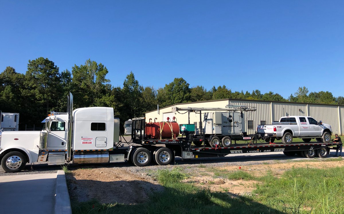MotoSolutions's tweet photo. At #MotorolaSolutions, we’re assisting #FirstResponders and communities impacted by #HurricaneDorian. Our #TwoWayRadio communications site-on-wheels has been deployed to support customers in Virginia. #MotoSolutionsCares https://t.co/ooaKroDf3J