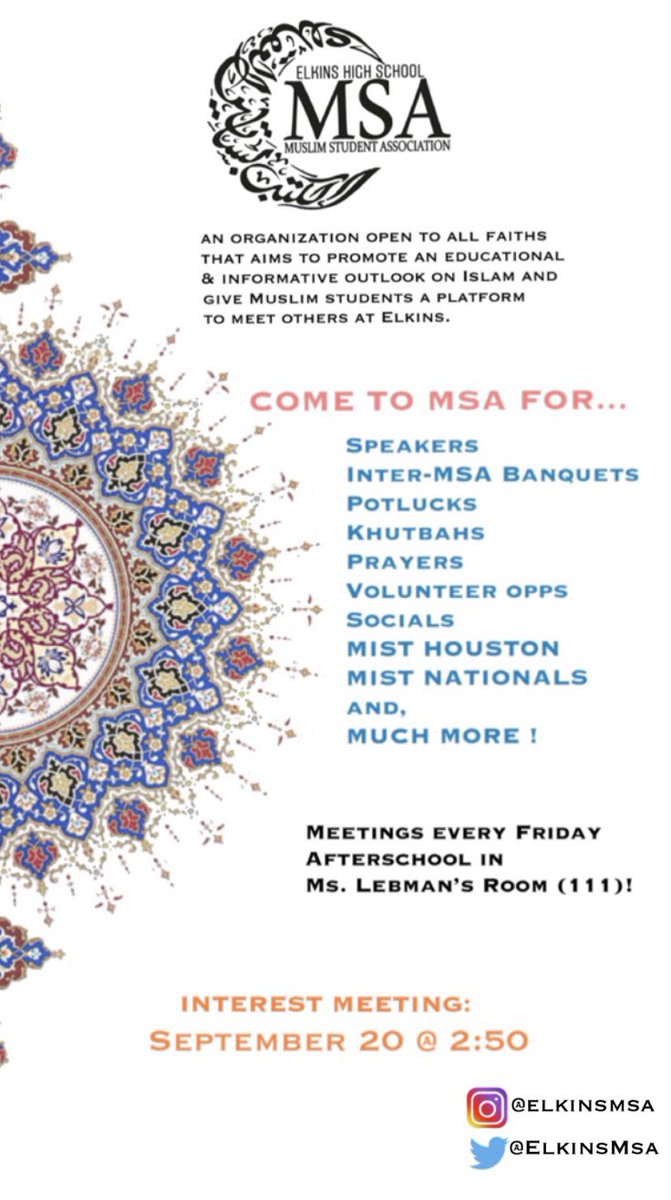 first meeting september 20! 
come join and tell your friends too :)