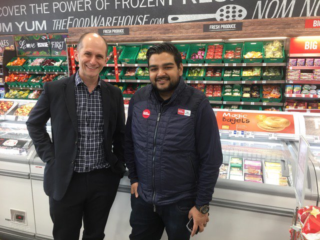 magic_breakfast's tweet photo. We are thrilled to see @bagelnash #MagicBagels in @FoodWarehouse stores as, before this week, only children in our partner schools were lucky enough to have them. Thank you Jakaria Haque #GreenwichFoodWarehouse for sharing our enthusiasm! #fuelforlearning https://t.co/tfCsSsL6aP