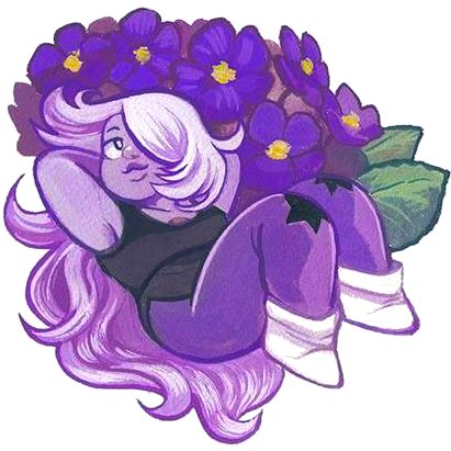 The flowers keep her company when everyone else is busy with their own lives.