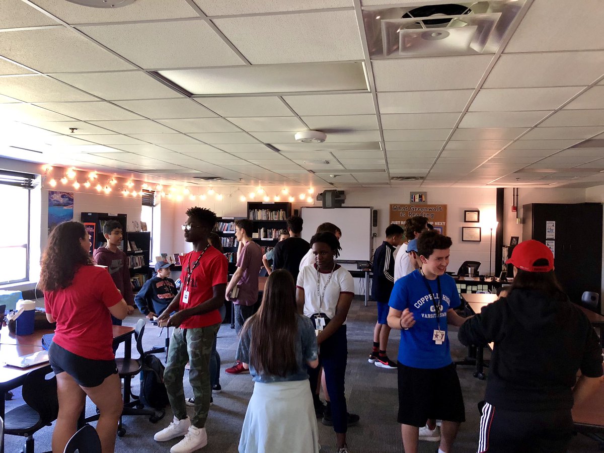 Sophomores discussing their reading in our first project and getting excited about adding new books to their lists #nationalreadabookday #cisdourstory #savedbythepbl