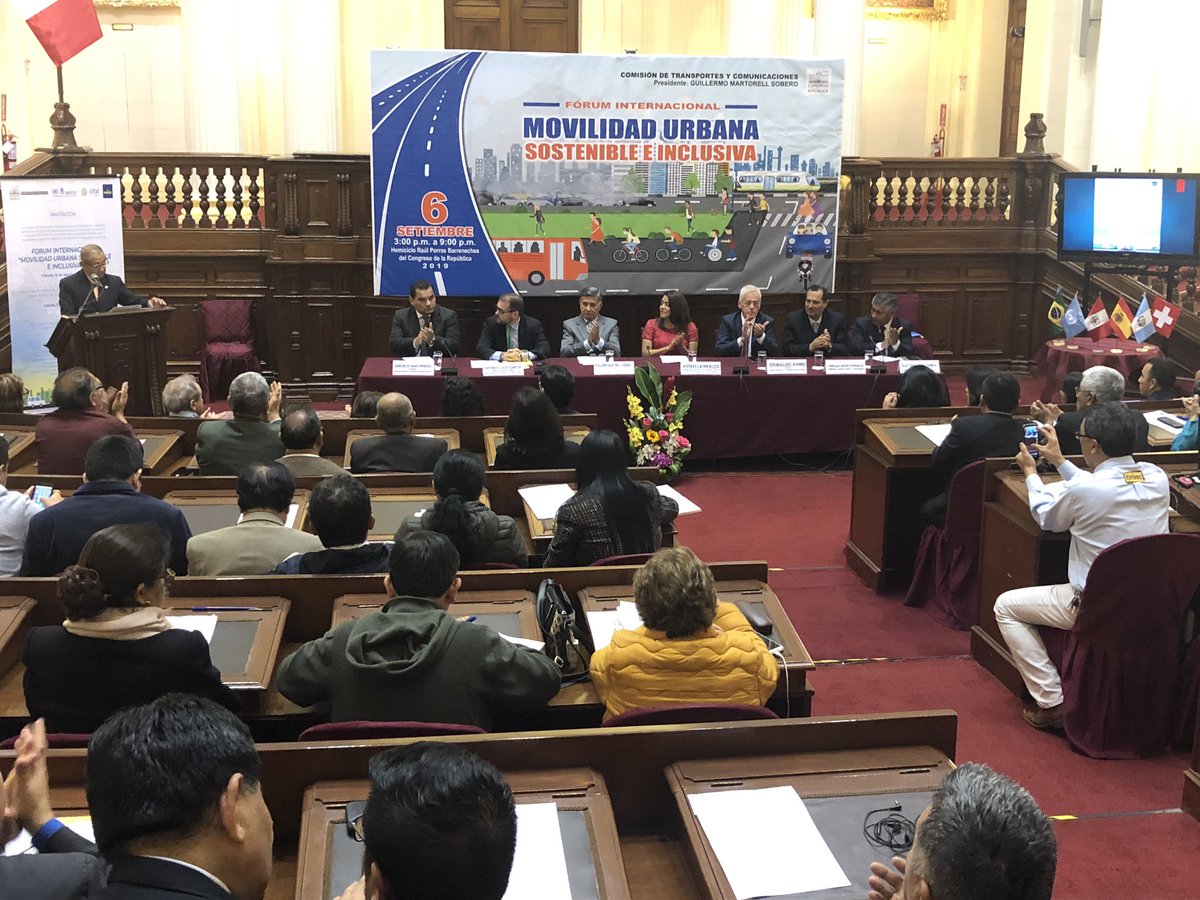 Ya estamos en el Fórum Internacional “ Movilidad Urbana, Sostenible e Inclusiva” en el <a href="/congresoperu/">Congreso del Perú 🇵🇪</a>