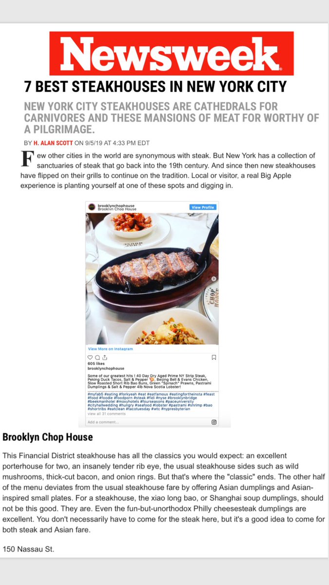 Brooklyn Chop House tweet media