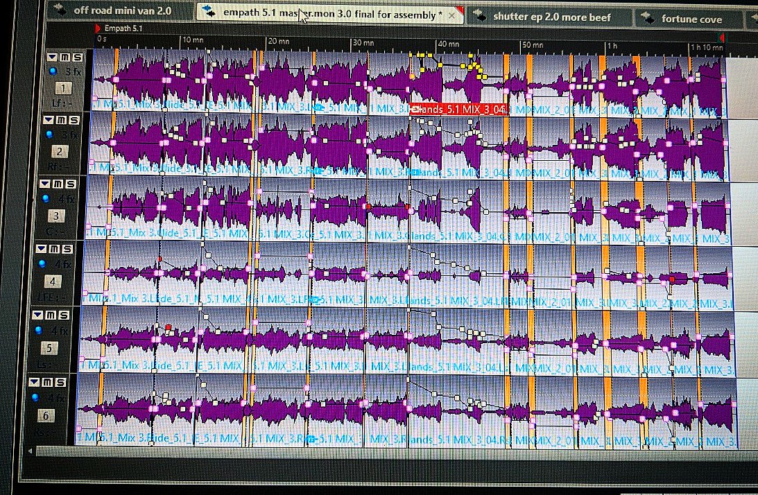 Empath 5.1  mastering , assembly and automation complete....THAT was not easy.. but...so worth it <a href="/dvntownsend/">Devin Townsend</a> #devintownsend #spectremastering