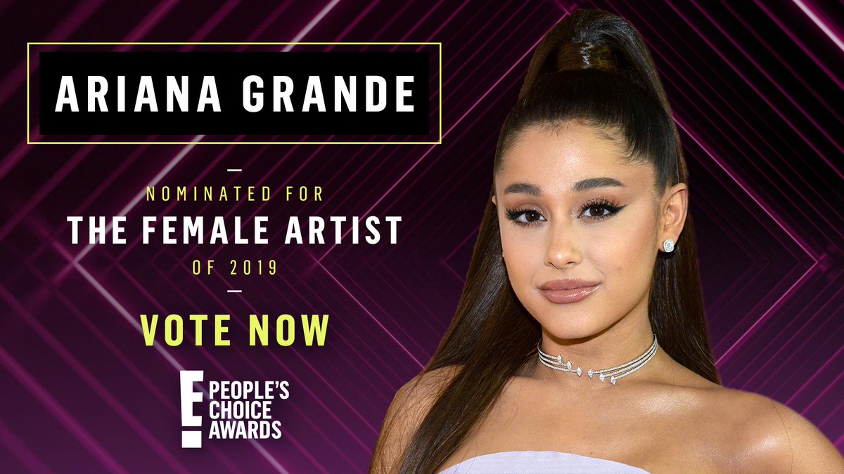 E Peoples Choice On Twitter Rt To Vote For Arianagrande